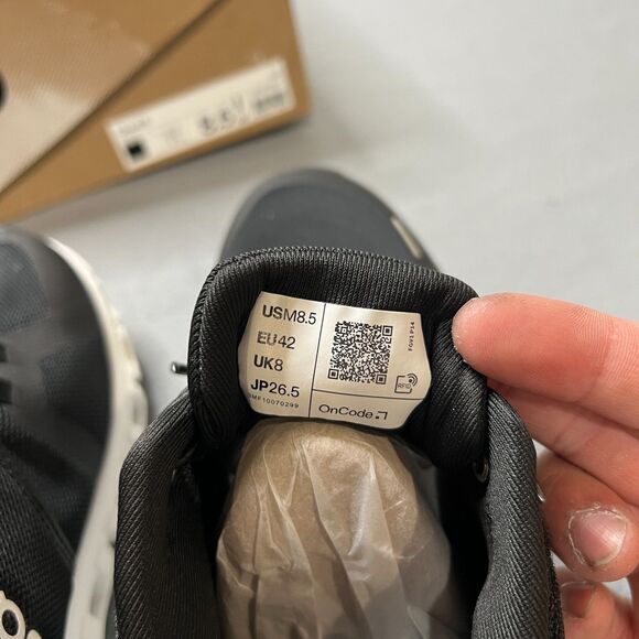 On Running Cloud 6 Road Running Shoes Men 8.5M Black Classic Lace-Up 3MF10070299 main image 10